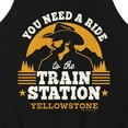 thumbnail image 3 of Yellowstone - You Need A Ride To The Train Station - Men's Jersey Tank Top, 3 of 6
