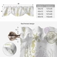 thumbnail image 6 of Coastal Tie Up Valance Curtains for Windows, Kitchen Curtains Window Treatments, Yellow-green Ocean Coral Starfish Jellyfish Short Window Shades Valances for Bedroom Bathroom Cafe 42"x18", 6 of 8