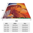 thumbnail image 3 of The Lion King Fleece Blanket Super Soft Cozy Throw Blanket Fuzzy Comfy Flannel Blanket Warm Plush Blankets And Throws For Couch, Sofa, Bed 80"X60", 3 of 7