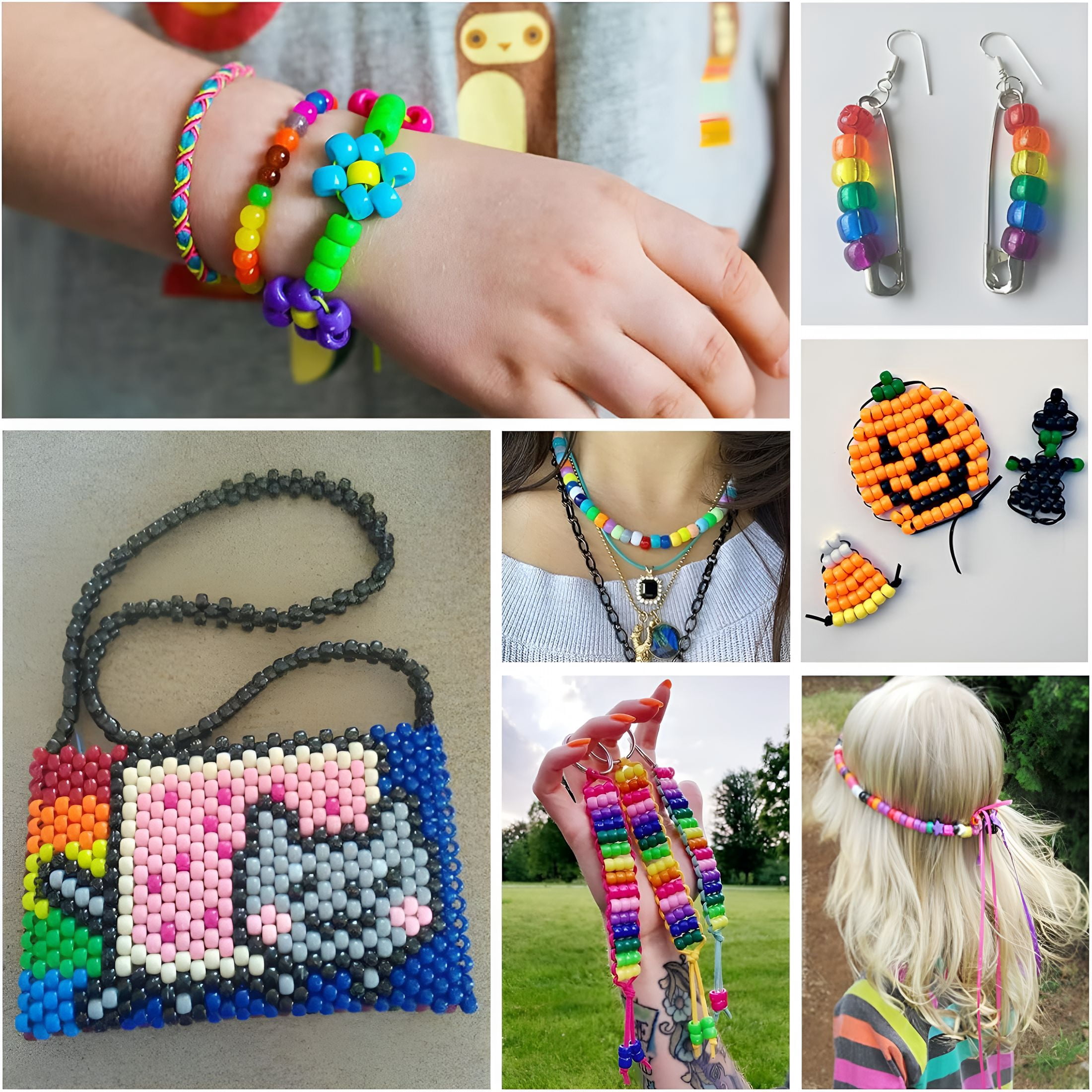 CCOCC 2026 New 4200Pcs Pony Beads,24 Colors Kandi Beads Bulk for Bracelets Making Hair Braiding Kandi Friendship Bracelet Craft Diy Jewelry Making Christmas Gifts(Boxed)