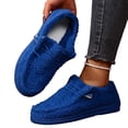 thumbnail image 4 of Willtoo Women's Loafers Lace Up Faux Fur Lining Keep Warm Athletic Sneakers Lightweight Sports Shoes Cozy Non Slip Winter Fashionable Casual Shoes, 4 of 5
