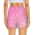thumbnail image 4 of Vsdgher Breast CancerN Ribbons Awareness Print Women's Running Double Layer Shorts High Waisted with Pockets Elastic Yoga Workout Athletic Gym Sports, 4 of 8