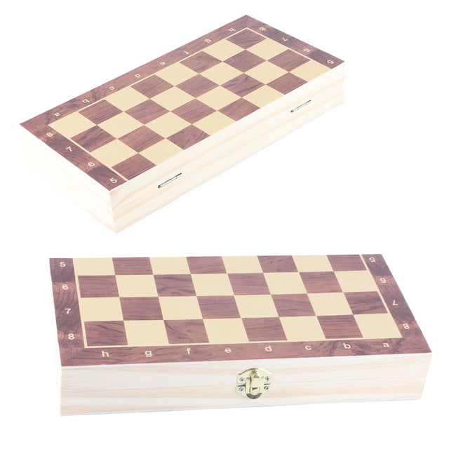 Juego De Ajedrez, Tablero Plegable De Madera Portátil, Juguete De Juego De Escritorio Para