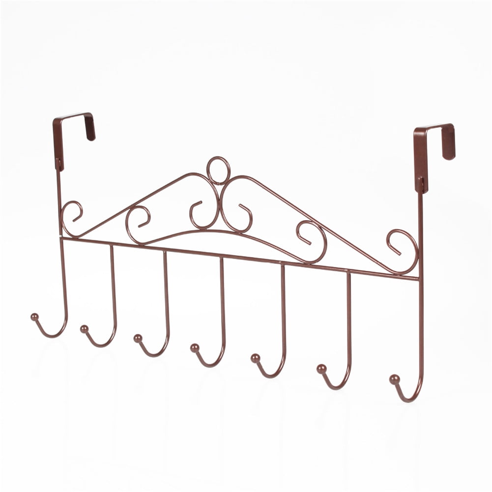 ankishi Over The Door Hooks Decorative Metal Door Hanger Nailless Door