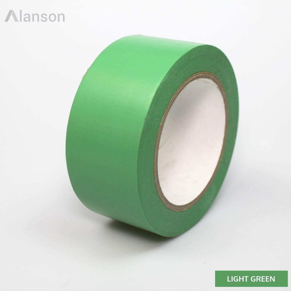 4"(100mm) Industrial Grade Colored Vinyl Tape ,Light Green (36 yds) [12