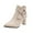Beige, variant on Wensltd Fall Boots Women Chunky Mid Heel Solid Color Office Work Outdoor Shoes Black
