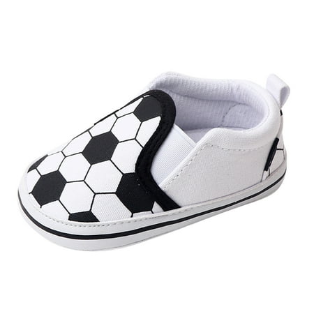 

Spring And Summer Children Baby Toddler Shoes Boys And Girls Casual Shoes Flat Bottom Light Slip On Comfortable Football Print