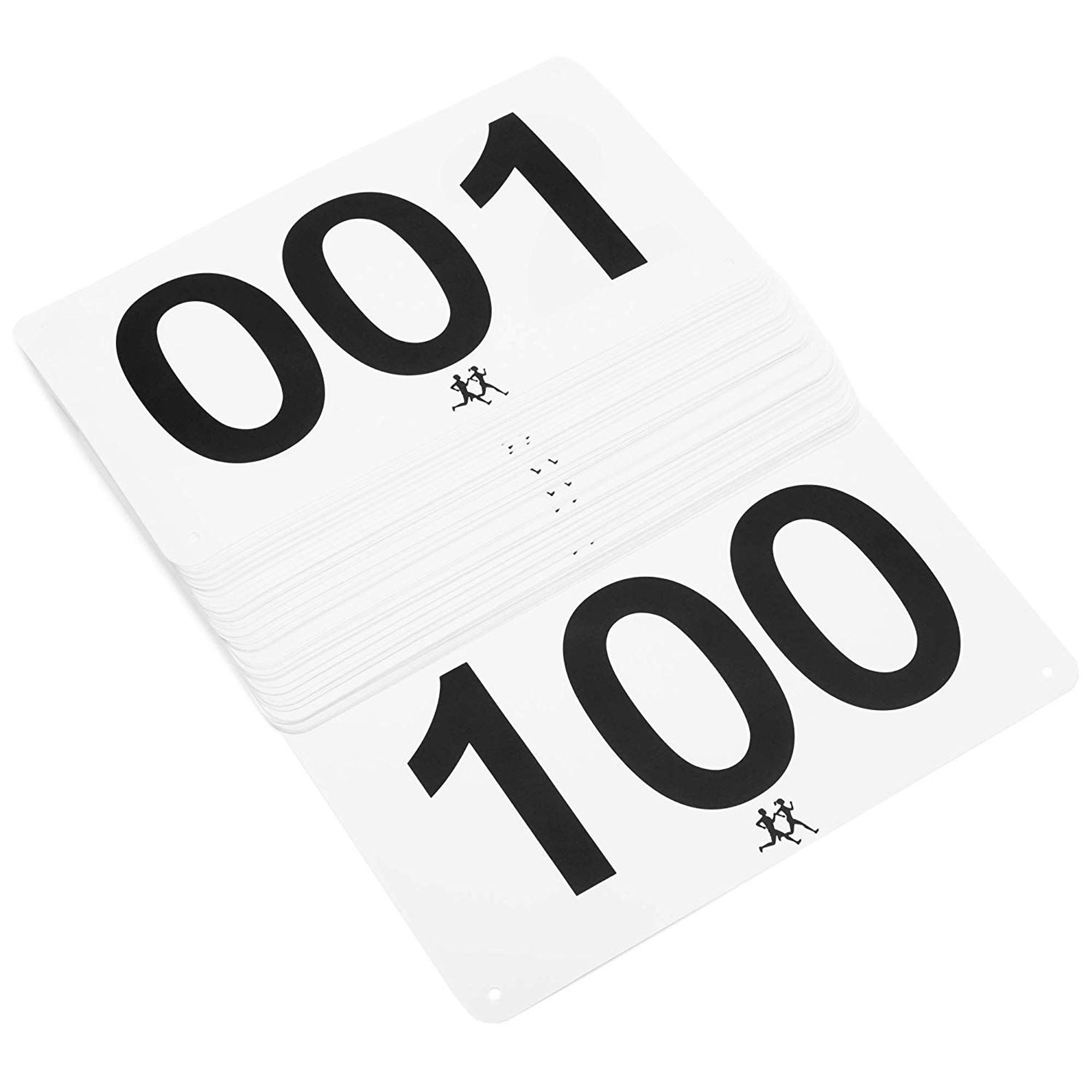 100 Packs Numbered Marathon Bibs Running Numbers For Marathon Races