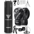 thumbnail image 1 of Saco de boxeo ASBRAVO de piel sintética de 4 pies para adultos con guantes de 12 onzas, 1 of 9