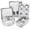 5, variant on Stainless Steel Bakeware Set of 7 Pieces Oven and Toaster Oven Baking Pan Set Square Round Cake Pan Muffin Pan Loaf Pan Lasagna Pan Baking Sheet Dishwasher Safe