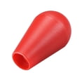 thumbnail image 3 of Cabeza de mango de bola de joystick ovalada elíptica tipo americano para reemplazo de piezas de juego arcade DIY roja 2 piezas, 3 of 3