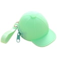 thumbnail image 1 of MasteelfCA Mini Coin Case Creative Baseball Change Purse Silicone Zipped Wallet Cartoon Candy Color Handbag Waterproof Clutches (Green), 1 of 7