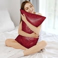 thumbnail image 3 of KLL Christmas Red Snowflakes Pattern Silk Pillowcase for Hair and Skin Standard Size 20"X 30" Soft Breathable Pillow Covers for Sleeping, 3 of 7