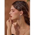 thumbnail image 3 of Pendientes de plata y oro Yashi estilo punk elegantes con borlas colgantes para mujer modelo 745, 3 of 5