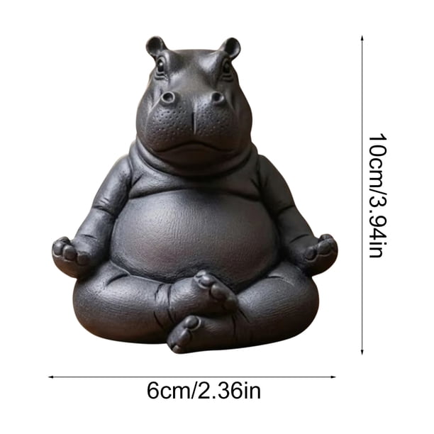 HUASHENG The Adorably Imperfect 3D Printed Resin Hippopotamus