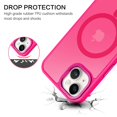 thumbnail image 4 of Funda de teléfono BENTOBEN para iPhone 14 Plus, translúcida, rosa intenso, 4 of 9