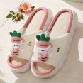 thumbnail image 1 of Lindas y cálidas zapatillas de conejo, cómodas zapatillas de lino para interiores, lino para niñas y niños, 1 of 9