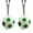 Green, variant on 2PCS Soccer Keychains Sports Ball Key Ring Mini Football Key Holder Birthday Gift for Kids Teens Men Backpack Goodie Bag Stuffers