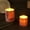 A, variant on Seebayas 2-Pack Flameless LED Candles, Pine Bark Texture, Battery Operated, Flickering Flameless Candles for Christmas Decor, Winter, Home, Mantel, Table Centerpiece, Safe for Kids & Pets