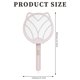 thumbnail image 3 of Matamoscas Eléctrico Matamoscas Eléctrico Plegable de mano Bug Zapper Lámpara USB Cat Ears Electric Mosquito Swatter (Rosa), 3 of 8