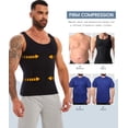 thumbnail image 4 of MANIFIQUE Compression Shirts for Men, Workout Tank Top, Fajas para Hombres, Tummy Control Undershirts, 4 of 7