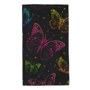 Kll Butterfly Ultra Absorbent & Soft Hand Towels For Bath, Hand, Face, Gym And Spa-27.5x16in