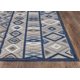 thumbnail image 4 of Alfombra decorativa KAS Rugs Calla de felpa azteca gris y azul, 70 x 120 cm, 4 of 6