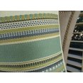thumbnail image 3 of Plutus Chic Stripe Aloe Handmade Throw Pillow, (Double sided 26" x 26"), 3 of 4