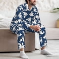 thumbnail image 7 of Sikiie Shark Mens Pajama Set, Soft Warm Long Sleeve Sleepwear, Cozy Button-Down Pjs for Men-X-Large, 7 of 7