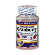 Basics Vitamins Standardized Cranberry Capsules, 250 mg, 60 Count