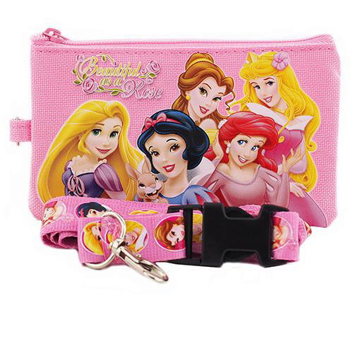 Disney - Princess Character Pink Lanyard with Detachable Coin Purse - 0 - 0