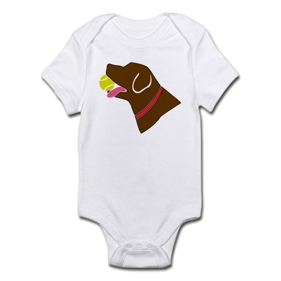 CafePress - Chocolate Lab Infant Bodysuit - Baby Light Bodysuit