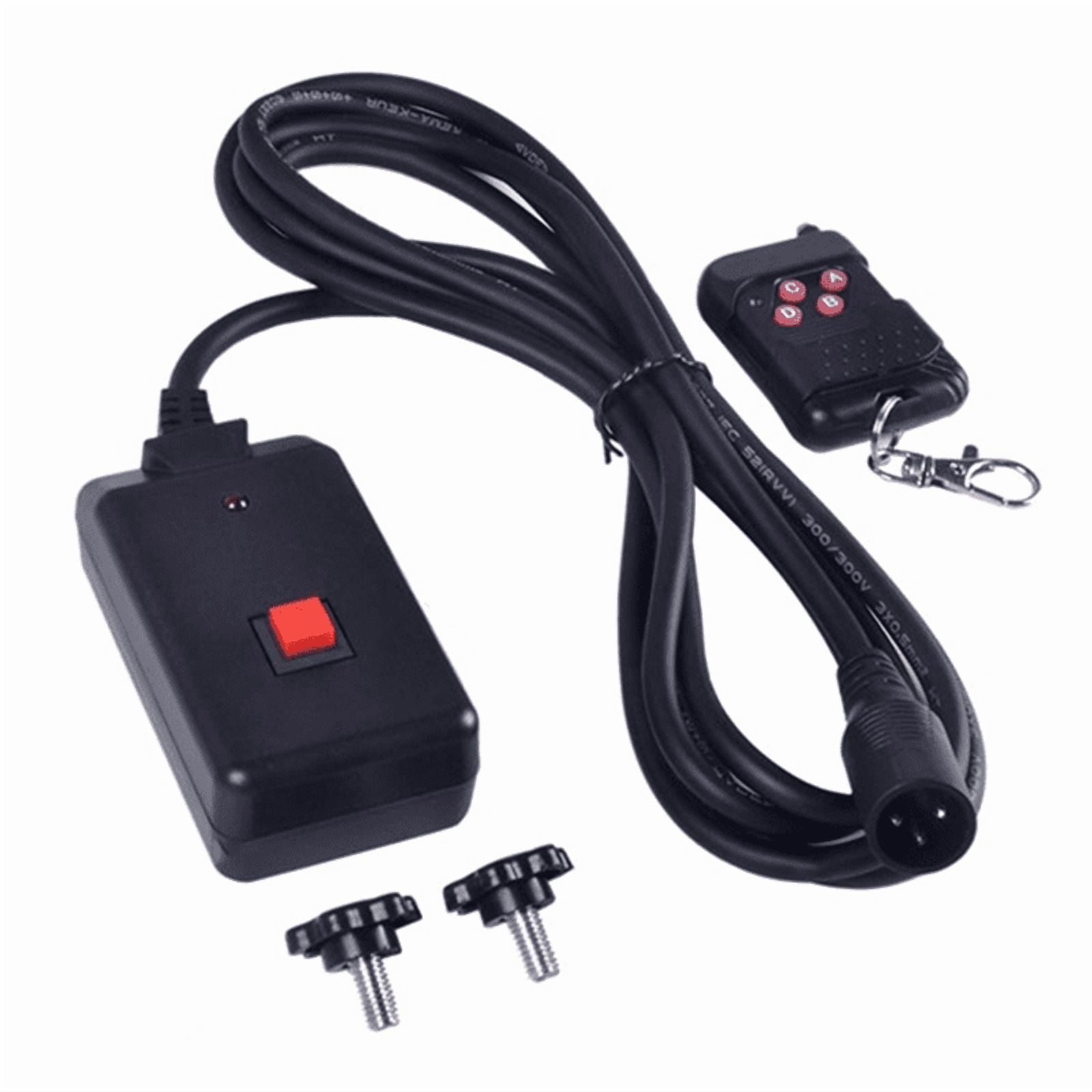2 PCs 90-240VAC 2 in 1 Wireless Remote Control 3 Pins XLR for Smoke Machine Party DJ Stage Lighting Effect Atmosphere,2 x Fog Machine Remote Controller Kit,Black