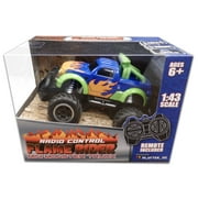 Playtek Full Function 1:43 Scale R/C Flame Rider Mini Monster Truck