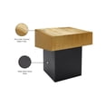 thumbnail image 2 of Meridian Furniture Palladium Textured Metal End Table in Gold, 2 of 9