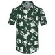 thumbnail image 1 of Lars Amadeus Camisa tropical de playa con botones y manga corta con estampado floral hawaiano para hombre Verde blanco XL, 1 of 6