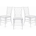 thumbnail image 2 of FOH Set of 3 Clear Acrylic Chiavari Chairs with Cushion, Transparent Ghost Chairs for Wedding, Party, Banquet, Event, Dining Room – No Assembly Required., 2 of 8