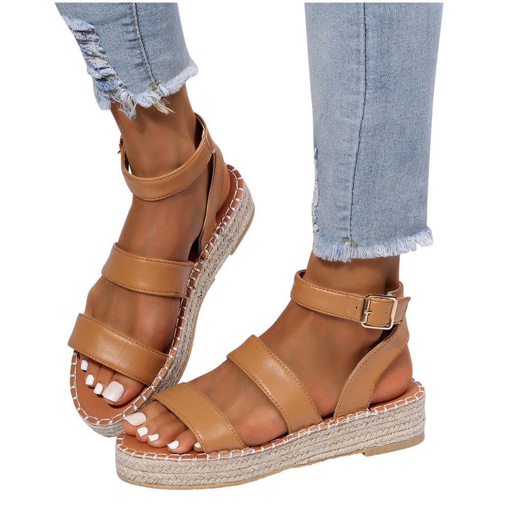 SHENGXINY 2022 Summer New Shoes Womens Sandals Students Flat Platform