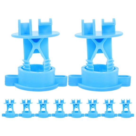 HOOWIFFY Insulators For Electric Fence Wire Sky-Blue 10Pcs 2.3In