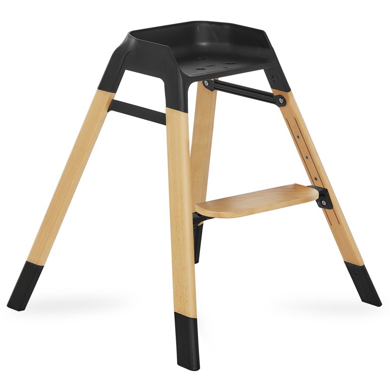  Dream On Me Nibble Wooden Compact High Chair in Black