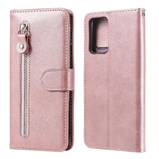 Estuche de Cuero PU con Cierre para Xiaomi Redmi Note 10 PRO , Funda Protectora con Billetera y Correa
