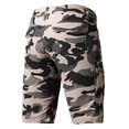 thumbnail image 3 of Havenx Men's Military Cargo Shorts Camo Knee Length Elastic Waist Short with Multi Pockets Stretch Button Short Pants Lightweight Casual Outdoor Hiking Camping Clothes,Khaki 2XL, 3 of 4