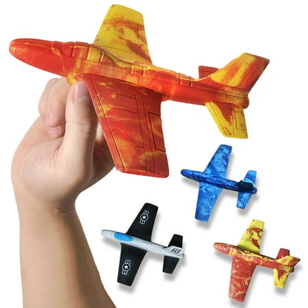 3PCS Airplane Toy Foam Airplanes for Kids, Best foam Glider Plane Outdoor Toys for Kids Boys & Girls All Ages. Easy Throwing Air Planes Summer Yard Beach Toy Games. Great Gifts for Age 4 5 6 7 8 9 10