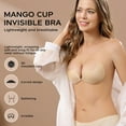 thumbnail image 2 of Strapless Backless Sticky Push Up Bra - Invisible Adhesive Bra for Women with Nipple Covers, Christmas Gift Idea, Stocking Stuffer, 2 of 7
