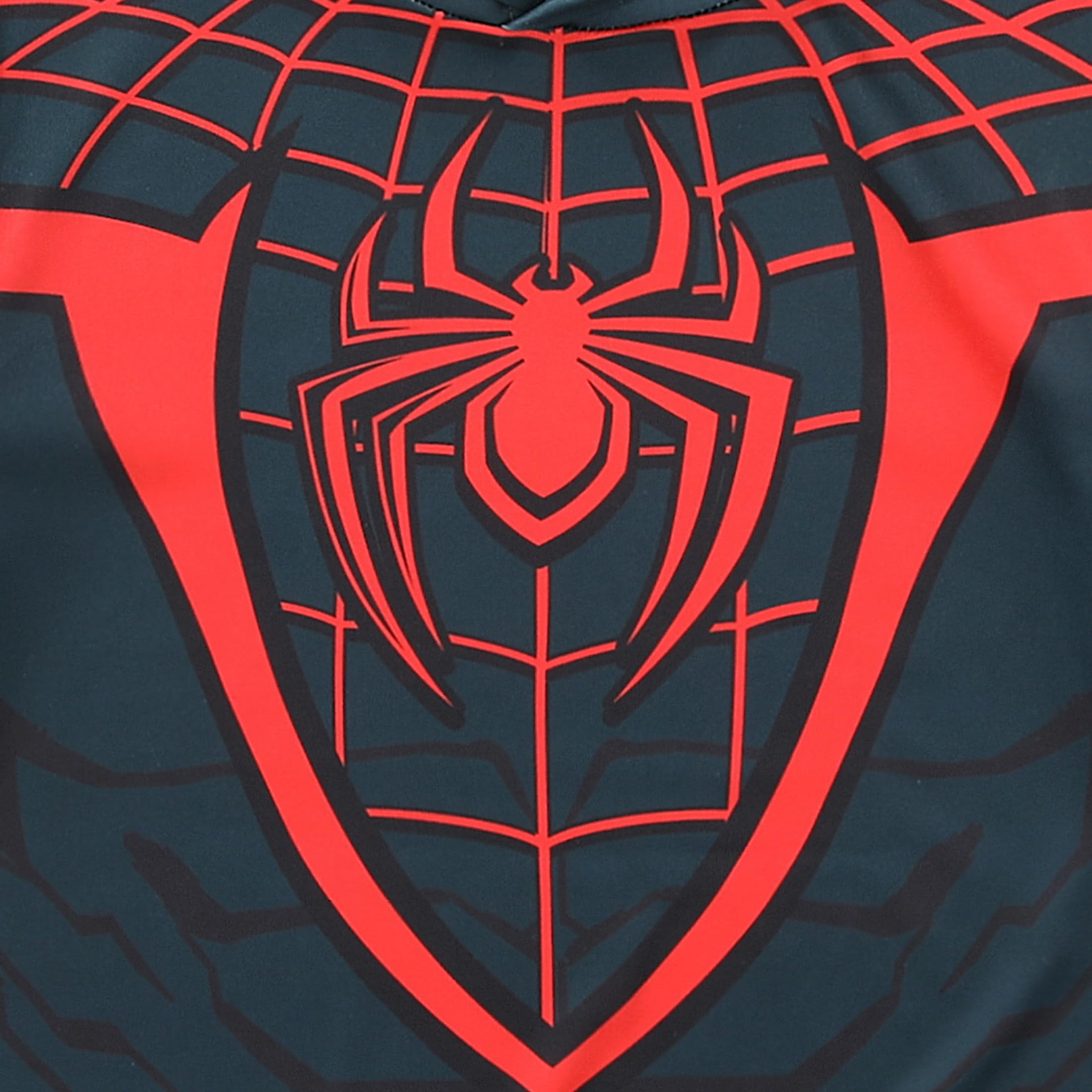 Marvel Spider-Man Miles Morales Short Sleeve Hooded T-Shirt and Short (Boys), 2 Piece Set, Sizes 4-12