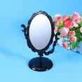 thumbnail image 2 of Tabletop Swivel Makeup Mirror Plastic Frame Embossed with Rose Vintage Dressing Mirror, 2 of 8