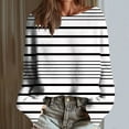 thumbnail image 6 of Craaazy Pullover Tops for Women Casual Christmas Printed Round Neck Long Sleeve Fashion Xmas Graphic Blouses Gifts, 6 of 6