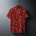 thumbnail image 3 of Xuyuer Valentine's Day Women's Tshirts Holiday Party Funny Costume 3D Print Funny Tuxedo Graphic Novelty Short Sleeve Crewneck Shirt Circus Costume Showman T-Shirts, 3 of 9