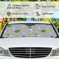 thumbnail image 5 of Car Windshield Sunshade Blocks Sun Visor Protector Cute Lion Giraffe Foldable Sun Shield For Vehicle Car Truck SUV Van 51x27.5 inches Keep Vehicle Cool, 5 of 6