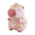thumbnail image 4 of lionlar Capybara Toy 40cm Cartoon Animal Capybara Stuffed Toy for Family Pink, 4 of 9